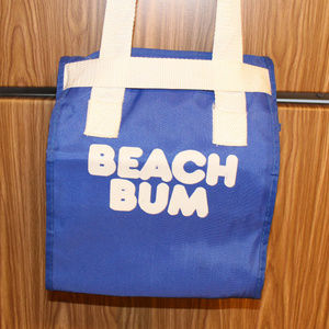 Vintage 80s BEACH BUM Water Proof Beach Bag